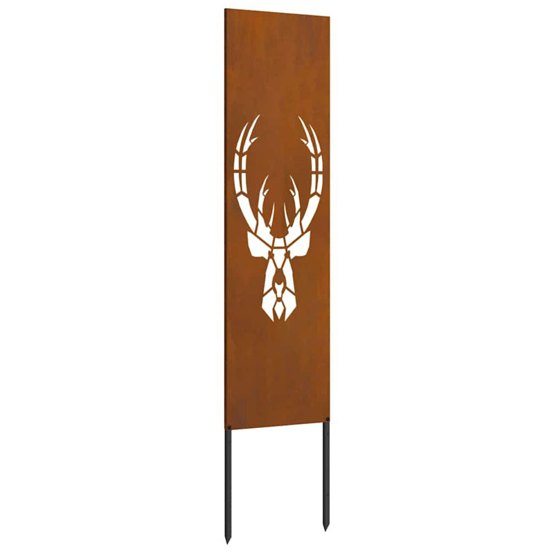 140 cm H x 50 cm W Fence Panels Fencing with 1 Panel(s) Included, 140cm H x 32cm W x 1.7cm D, Rusty