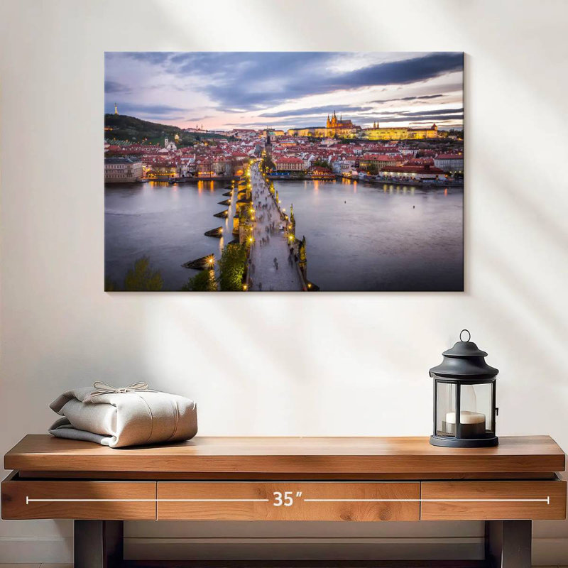 Lilie Charles Bridge To Prague, 16" H x 24" W