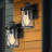 1-Light Black Motion Sensor Outdoor Sconce Light Wall Lantern Mount Sconce (Set of 2)
