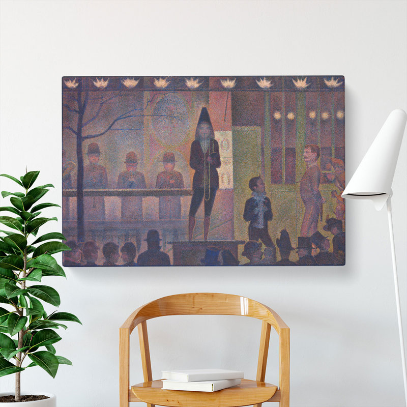 Circus Sideshow by Georges Seurat - Wrapped Canvas Painting, 40cm H x 60cm W x 3cm D