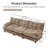 Modern Modular Cloud Sofa with Deep Seat Comfort and Breathable Chenille Upholstery-707445346-707445358