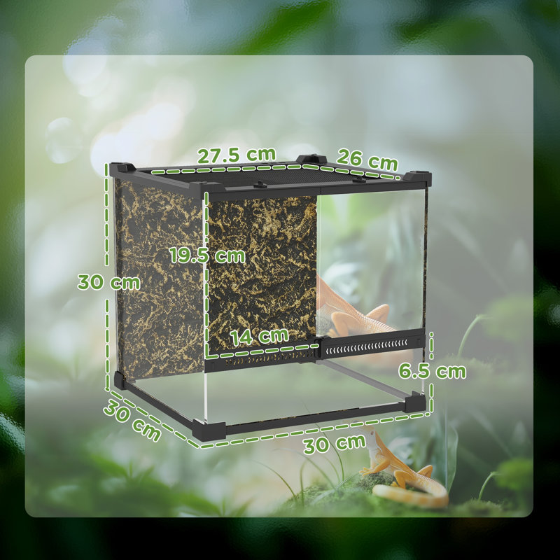 Reptile Box, 30cm H x 30cm W x 30cm D 