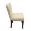 Chaise d'appoint Kaylina en pieds ivoire et brun antique (ensemble de 2 pièces)