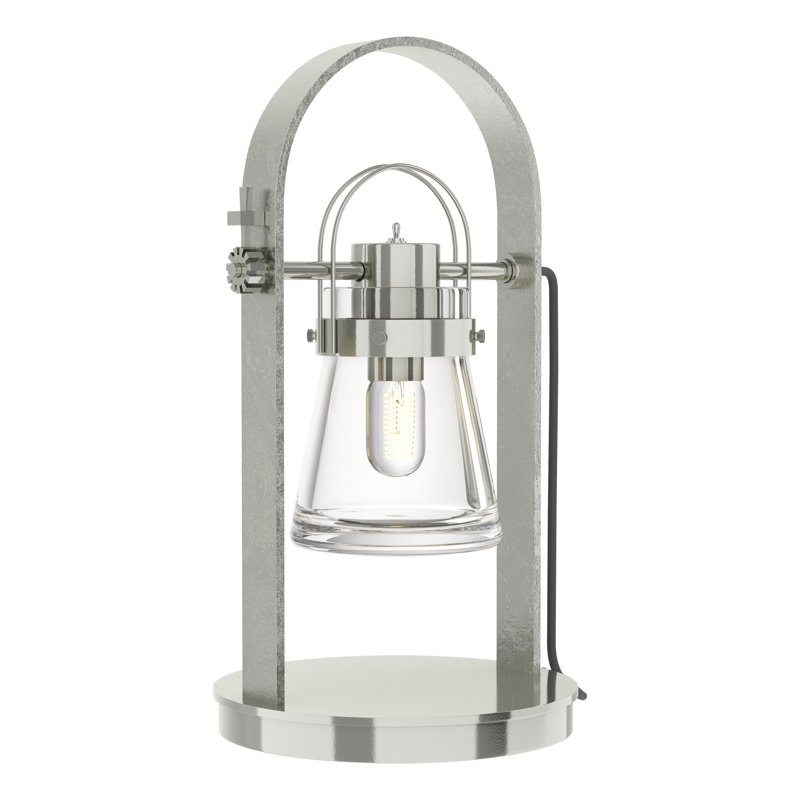 Lampe de table 19,4 po Erlenmeyer, Argenté