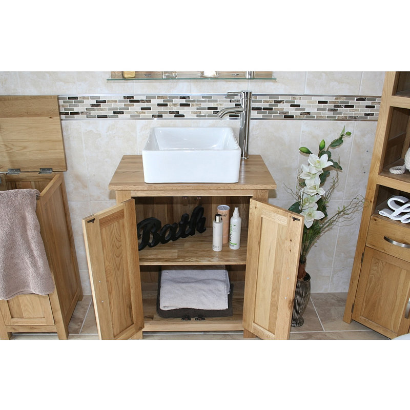 Hodges 650mm Single Bathroom Vanity with Vessel Ceramic Basin