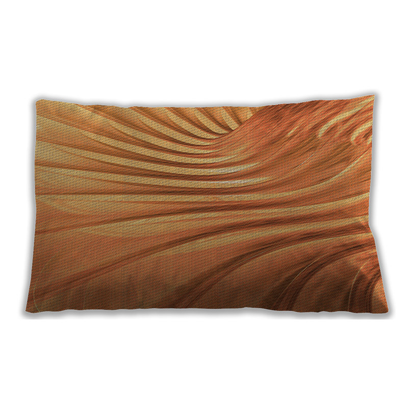 Coussin à motifs 1575, Microsuède, Bleu