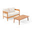 Causeuse et table basse Brooklyn