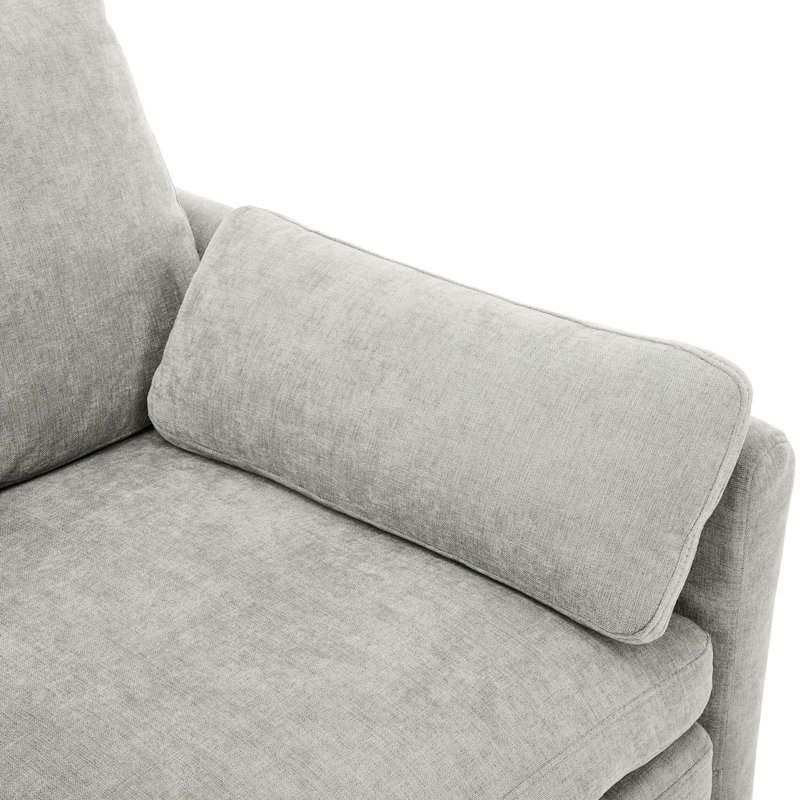 Ensemble de canapé rembourré Cozy, Gris clair