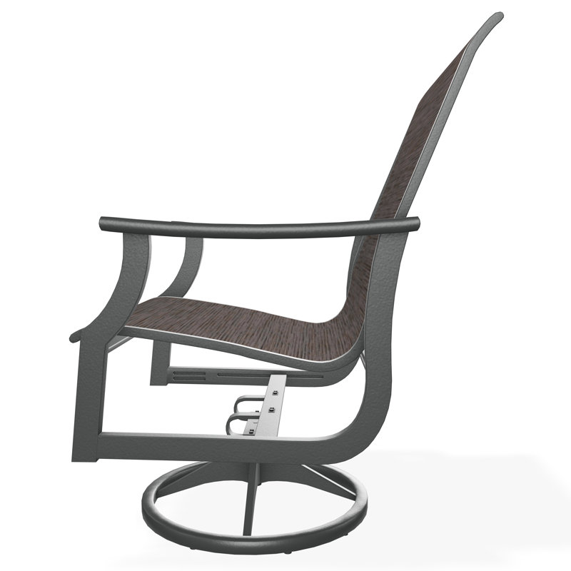 St. Catherine Polymer Outdoor Lounge Chair, Graphite, James
