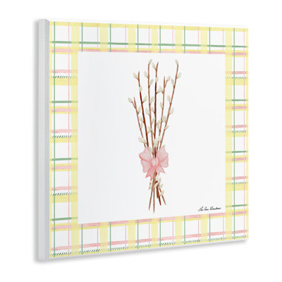 Pastel Spring Pussy Willow Wall Plaque, design by Lee Ann Sanders