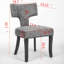 Ensemble de 2 chaises de salle à manger modernes Mid-Century, chaise d'appoint rembourrée Farmhouse, chaises de cuisine, chaises d'appoint-44247903