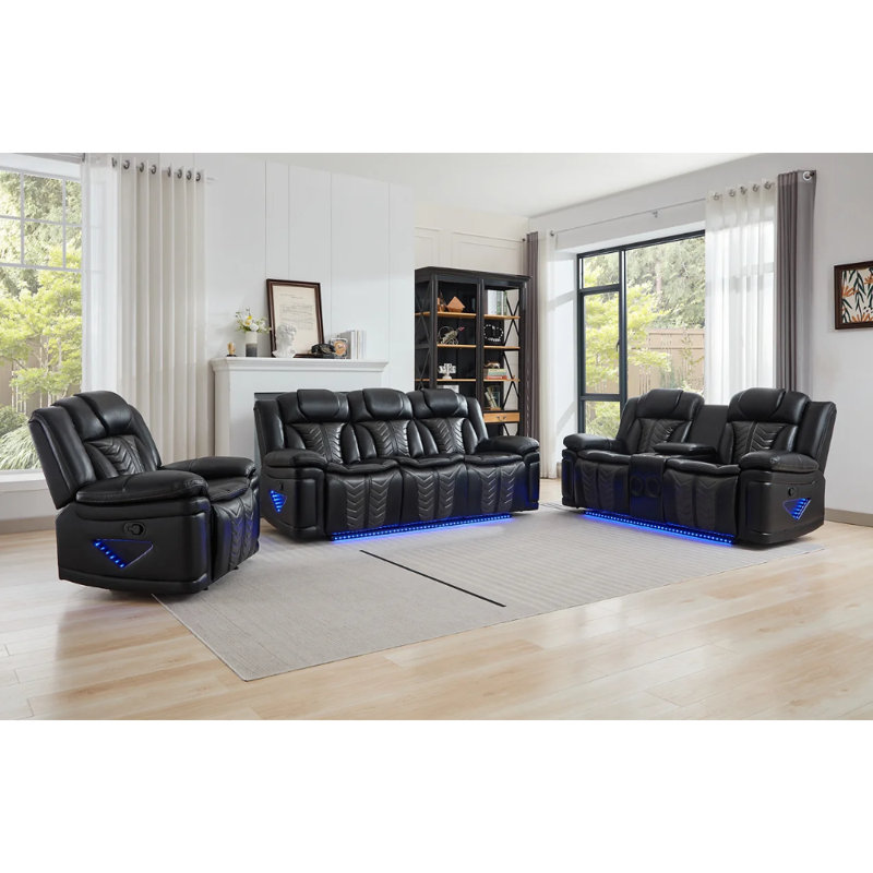 S2024 PRIME TIME 3pcs Reclining Set
