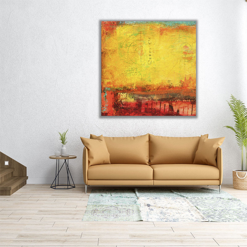 Inner Circle II - reproduction d'art sur toile, H 12 po x l 12 po
