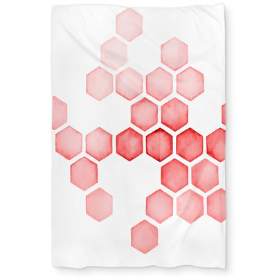 Alveoli Red - Illustrative Office Duvet Cover for Home Decor