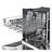 LG 24-inch Wide QuadWash, Front Control Dishwasher - Stainless Steel, Print Proof Stainless Steel