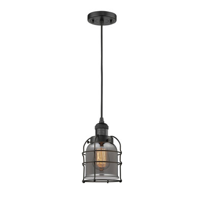 Luminaire suspendu en forme de cloche à 1 lumière Hannon