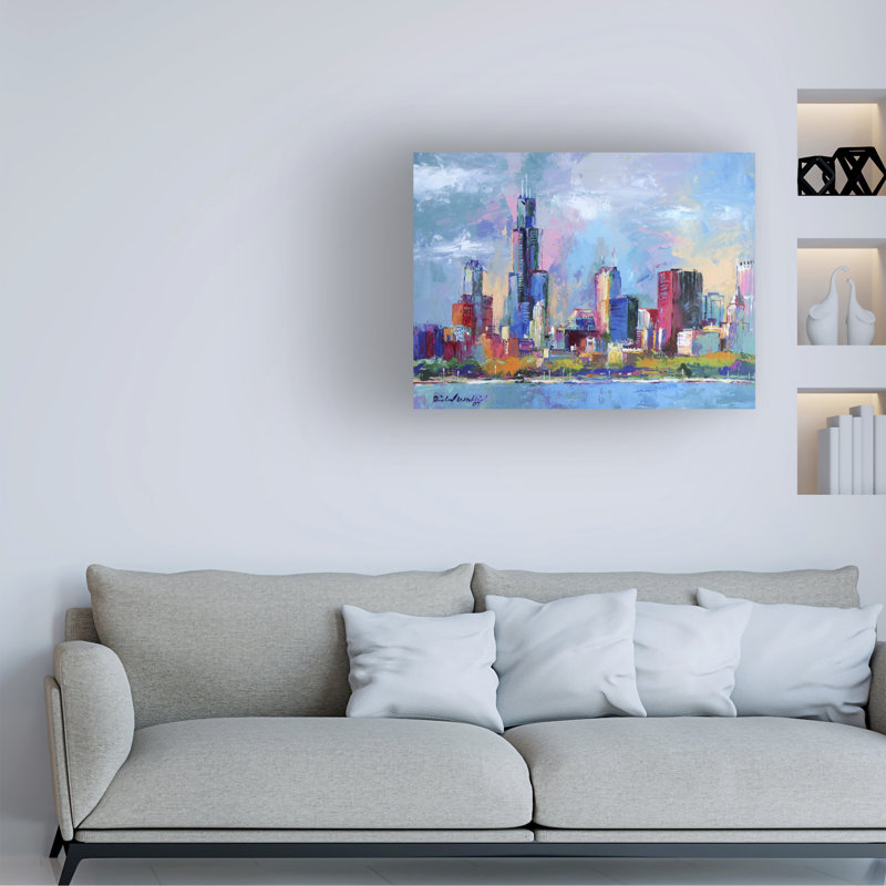 Art mural sur toile tendue - Richard Wallich «Chicago 5», décoration murale pour le salon, la chambre à coucher ou le bureau - 14 x 19