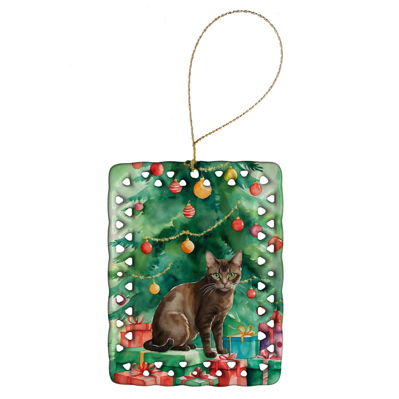 Ornement en porcelaine Havana Brown, Havana Brown