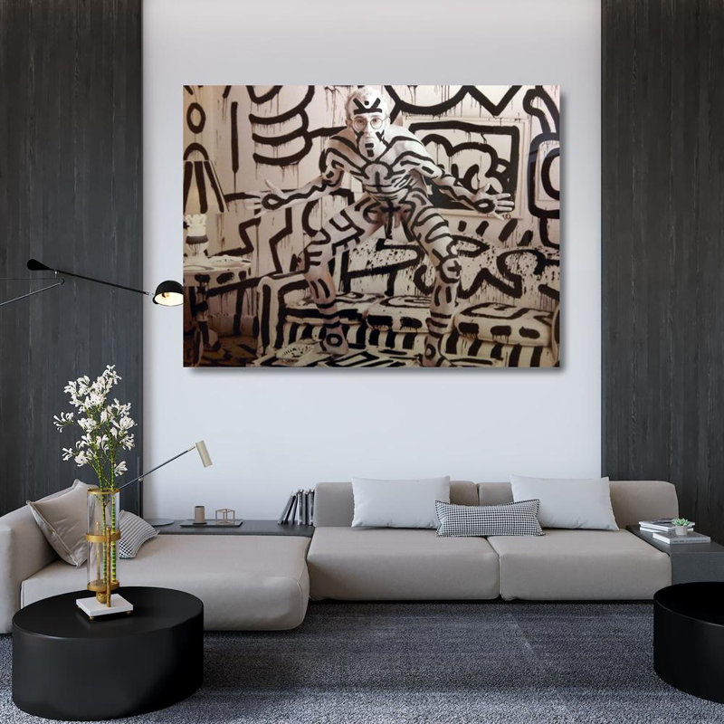 Keith Haring, 36" H x 48" W