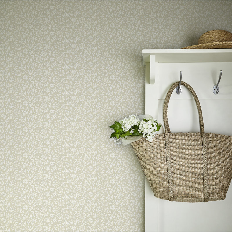 Papier peint naturel Laura Ashley, Brun