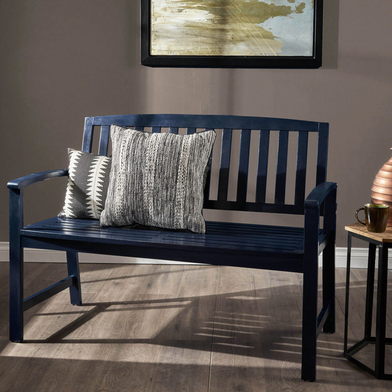 Banc en bois bleu marine pour répondre à divers besoins intérieurs et extérieurs - style à utiliser