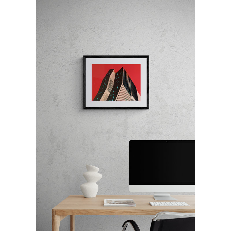It Screams Neon #1 Print by Manickam Bala, Black Framed Paper, 16" H x 20" W