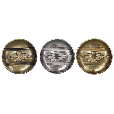 Antique Metal Aztec Trinket Tray