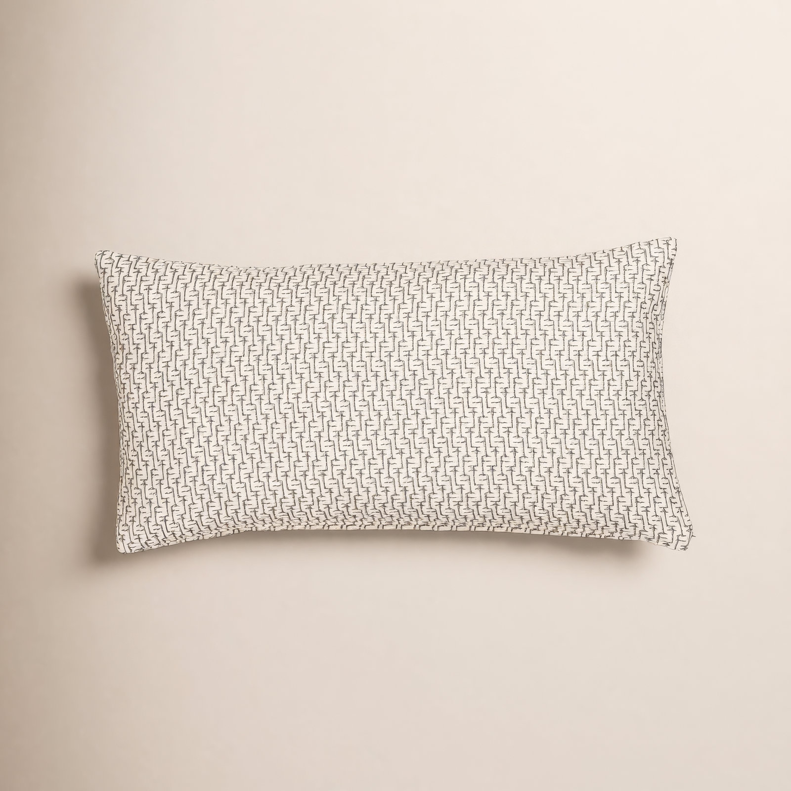 Cascade Geometric Accent Pillow, Blue, Feather, Rectangle 14"H x 26"W