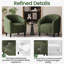 Fauteuil club rembourré en tissu-106296589
