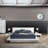 Emaje Vegan Leather Platform Bed-1680824960