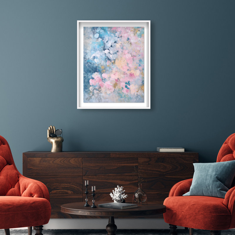 Soft Color Formations II Shadowbox Abstract Print by Oliver Gal, Black Frame, 16 x 20, 37.5"H x 31.5"W, White Frame