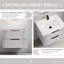 Armoire de base de meuble-lavabo mural, rangement de salle de bain moderne compact en MDF