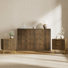 3PCS Dresser And Nightstand Sets For Bedroom, 55" Wide Fluted 8 Drawer Dresser & Nightstand Set Of 2