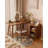 Solid Wood L - shaped Telescopic Office Desk with Storage Cabinet-1165199793
