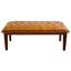Banc en cuir avec boutons