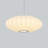 1-Light OvaL Pendant Light Silk Shade