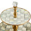 Sterling Check Two Tier Sweet Stand