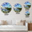 Horloge murale Yellowstone Buffalo Landscape - Large Lake House-73173995
