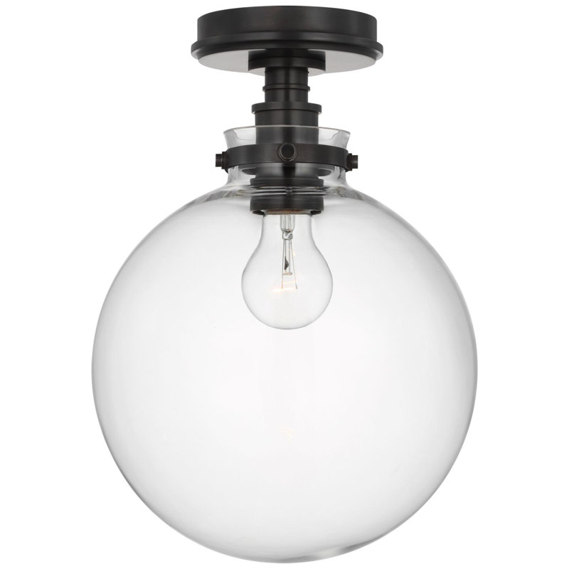 Parkington 1 - Light Flush Mount, Bronze, Clear