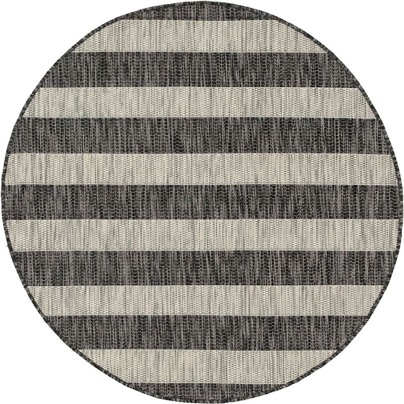 Tapis d'extérieur scintillant couleur étain, Rond 4 pi