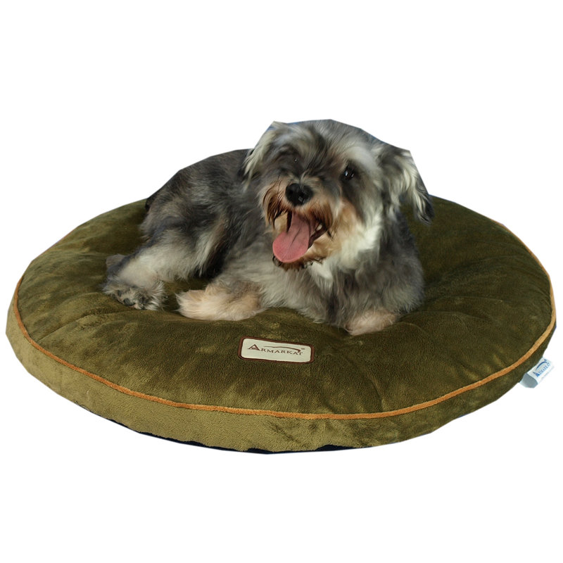 Small Sage Green Velvet Waterproof Outdoor Pet Bed