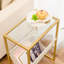 Agamjit 40cm W Iron Bedside Table