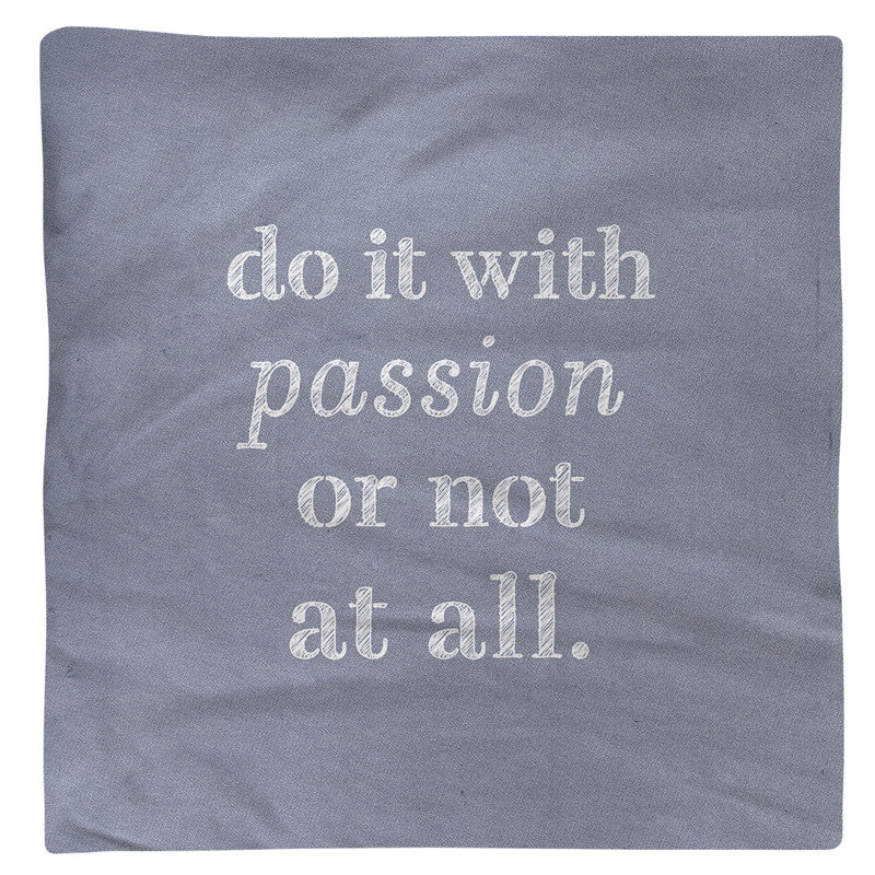 No Pattern Square Napkin, Blue/White, 22" L x 22" W, Cotton