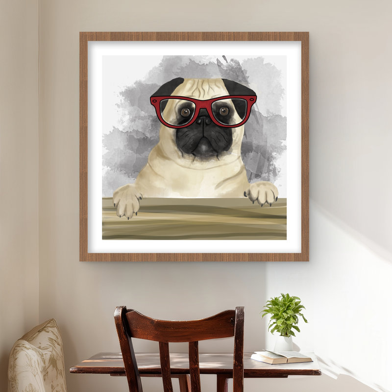 Geek Carlin - Reproduction encadrée d'art pour enfants | Décoration intérieure