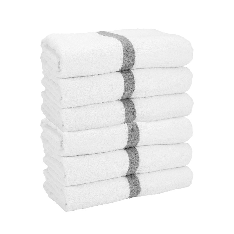 Dage 6 Piece 100% Cotton Bath Towel Set, Gold