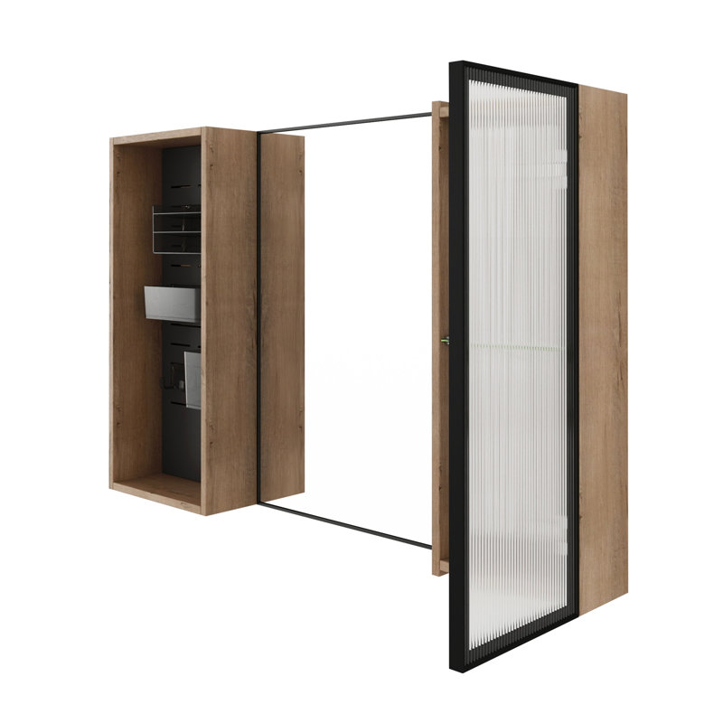 Bathroom Mirror Cabinet with Storage Combination