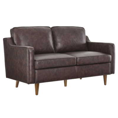 Causeuse en cuir véritable Impart