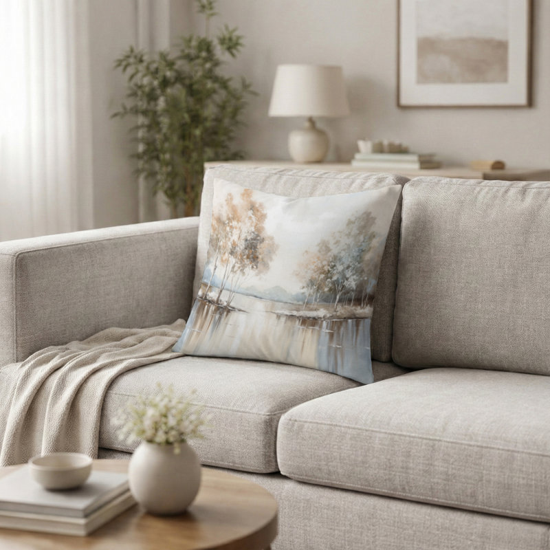 Coussin décoratif River, H 16 po x l 16 po