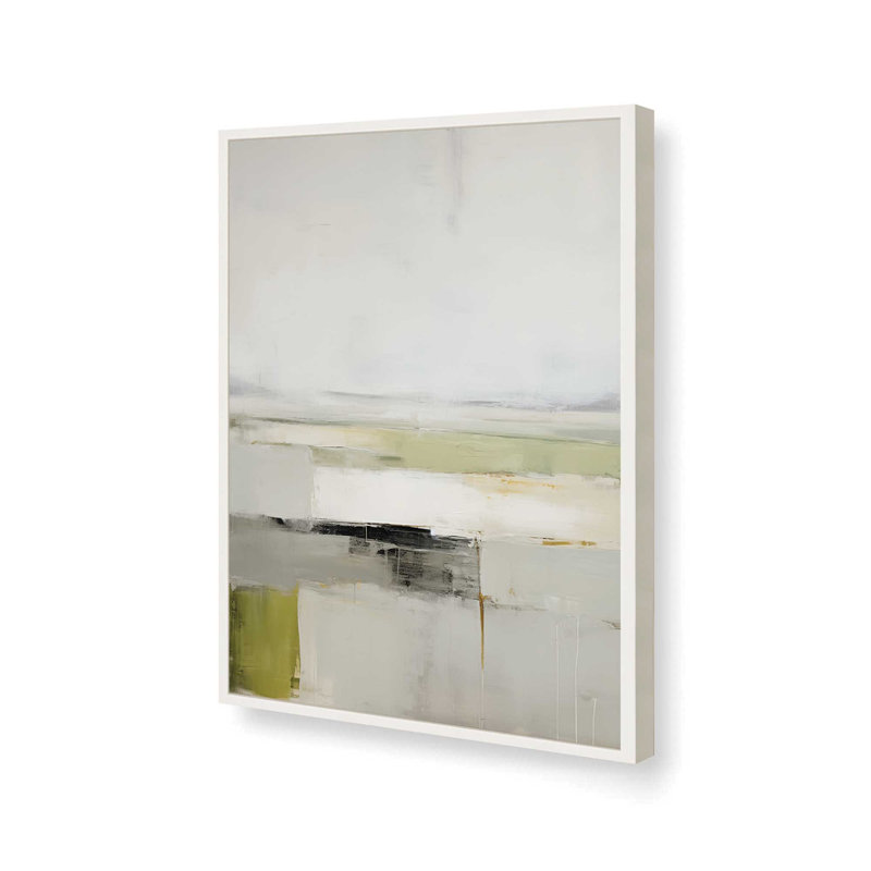 «Hazy Horizon II» par Heidi Kuntz, reproduction d'art, L 12 po x H 16 po, Blanc, Impression encadrée