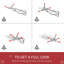 Sapin de Noël artificiel enneigé 6 pi avec des branches réalistes, 61 pommes de pin et 800 pointes